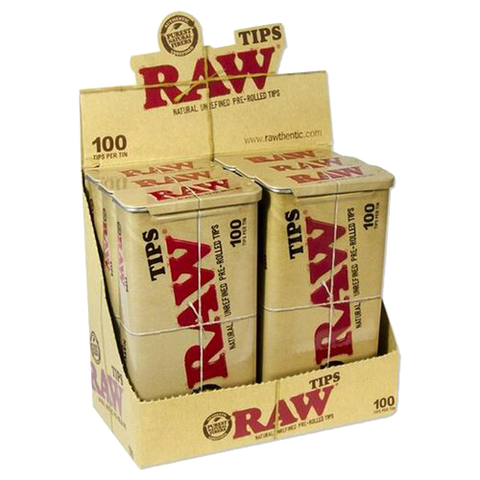 RAW Pre-Rolled Tips Tin